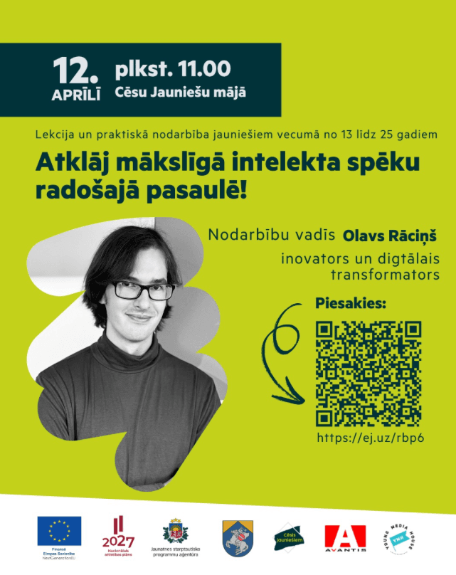 [🇱🇻] "Discover the power of AI for creativity!", Cēsis Youth Center, Cēsis