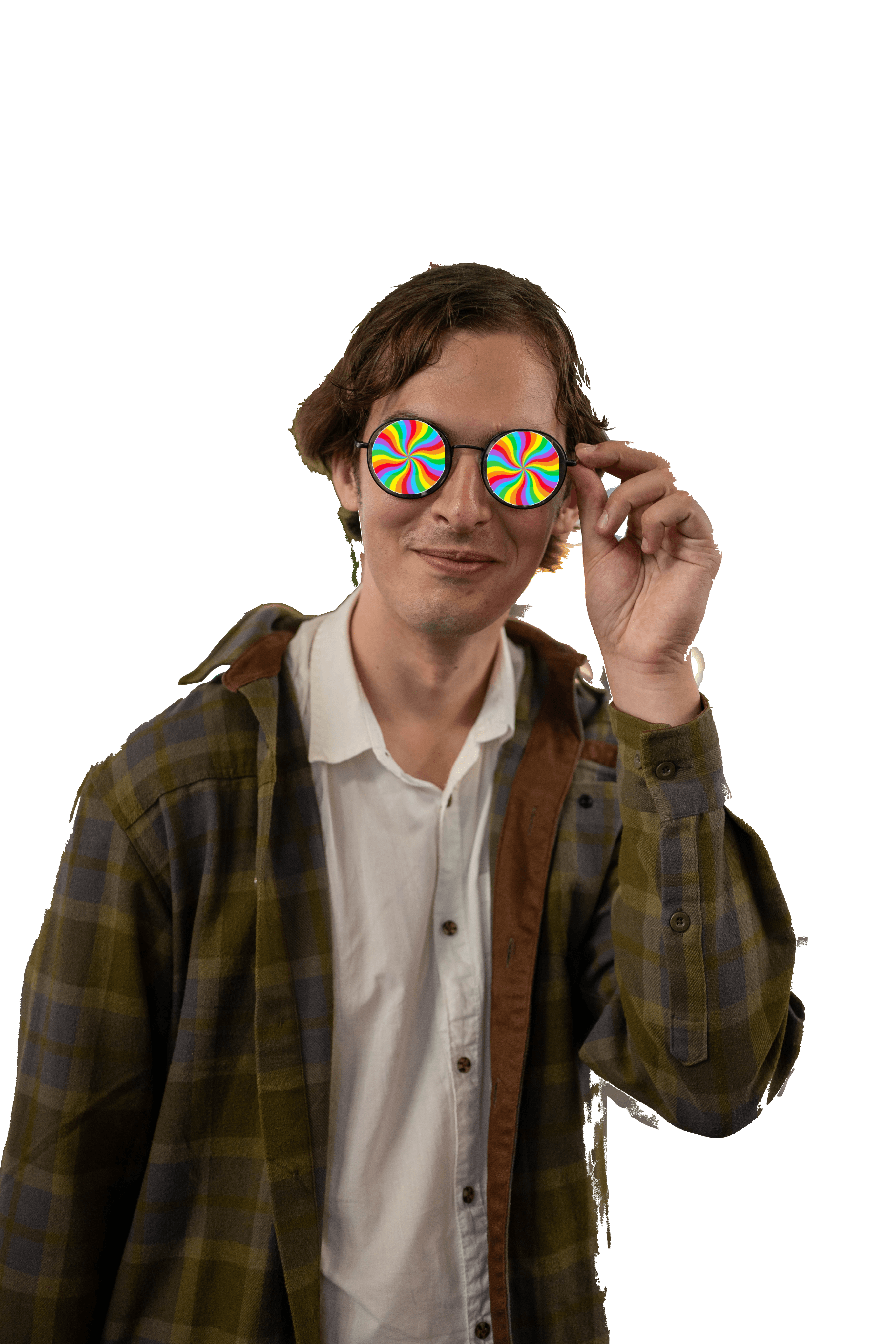 Person holding glasses