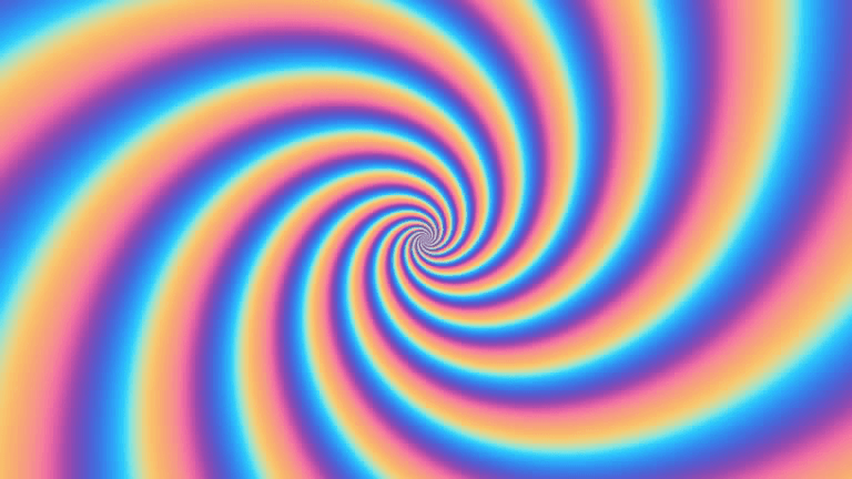 Rainbow swirl pattern
